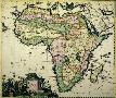 Landkarte von Afrika von Allard um 1700
