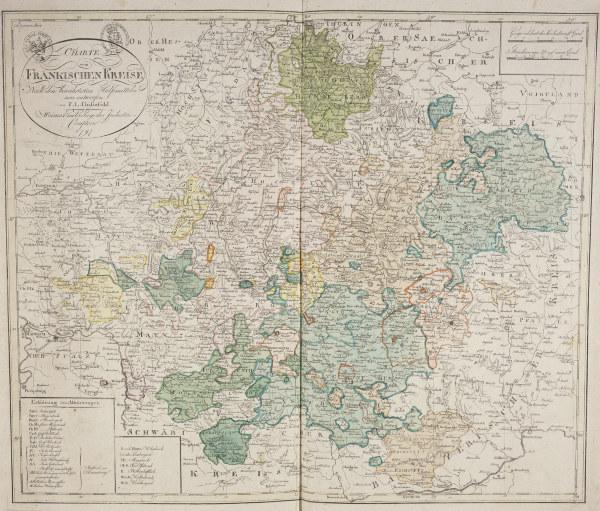 Landkarte von Franken 1797 von 
