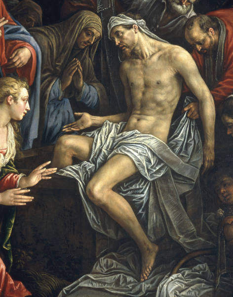 L.Bassano, Auferweckung Lazarus, Ausschn von 