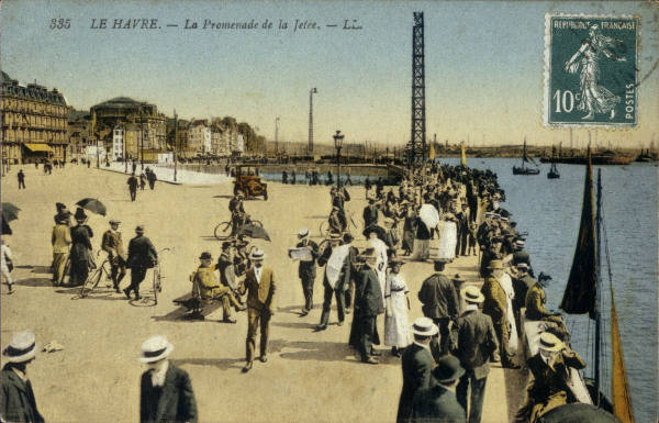 Le Havre, Promenade de la Jetee / Postk. von 