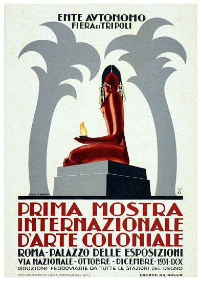 Libya / Italy: Advertising poster for the Fiera de Tripoli von 