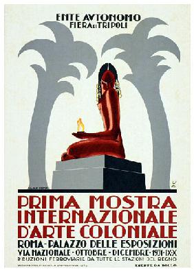 Libya / Italy: Advertising poster for the Fiera de Tripoli 1931