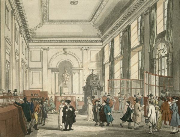 London, Bank of England, 1808 , innen von 