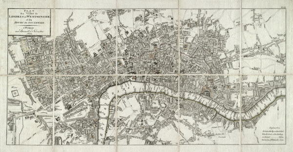 London, Stadtplan 1802 von 