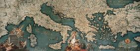Landkarte Mittelmeerraum / Grisellini e Giustino Menescardi
