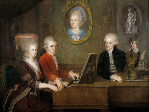 Mozart, Familienportrait von 