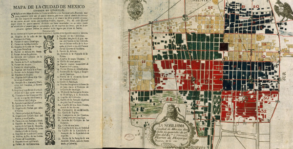 Mexiko, Stadtplan von 