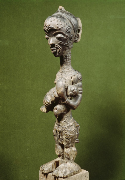 Mutter-Kind-Figur der Luluwa/ afrikan. von 