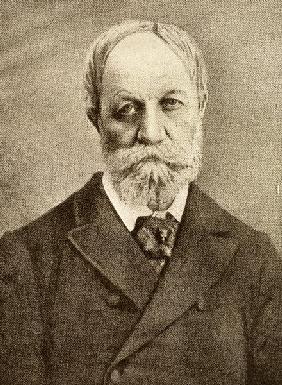 Mor Jokai (1825-1904) (b/w photo) 