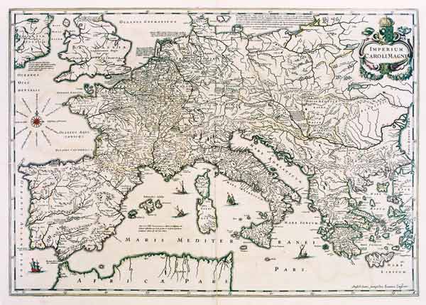 Landkarte Europa z.Zt.Karls d.Gr von 