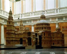 Modello of the basilica of St. Peter's, designed by Antonio da Sangallo (1483-1546) c.1516 (wood)