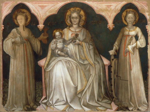 Nicolo di Pietro, Maria mit Kind u.Hlgen von 