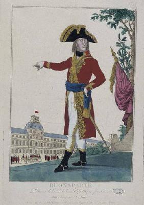 Napoleon Bonarparte / Radierung um 1799