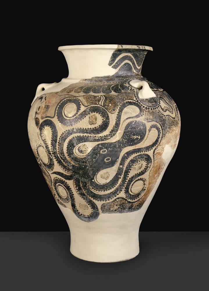 Pithos with octopus design, from Knossos, Crete, late Minoan period II, c.1450-1400 BC (painted eart von 
