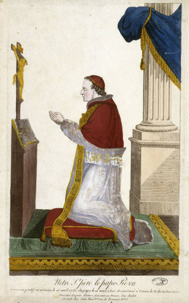 Papst Pius VII. / Kpfst. nach Nodet von 