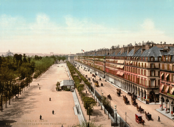 Paris,Jardin des Tuileries u.Rue Rivoli von 