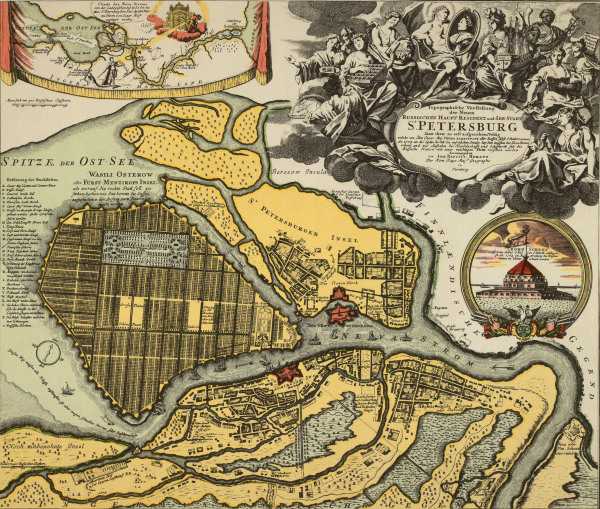 Plan von St. Petersburg von 