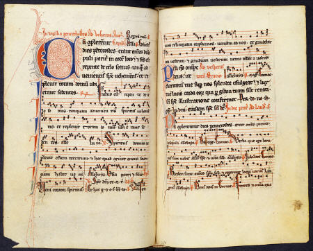 Psalter, Fully Noted, With Hymnal For The Temporal And Sanctoral, Hours Of The Virgin, With Extra Pr von 