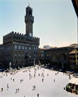 Piazza Signoria with Palazzo Vecchio and Loggia dei Lanzi (photo) 1863