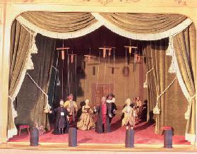 Puppet theatre with marionettes, 18th century (photo) 17th