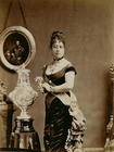 Queen Emma (1836-85) (sepia photograph) 14th