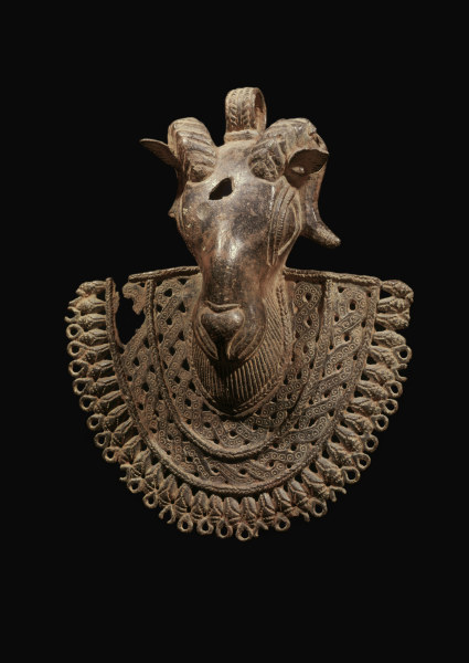 Ram mask / Benin / Bronze von 