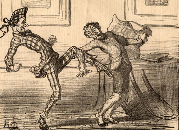 Richard Cobden/Karikatur/H.Daumier/1856 von 