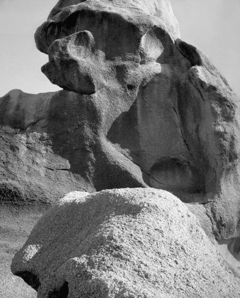 Rocks at Idar (b/w photo)  von 