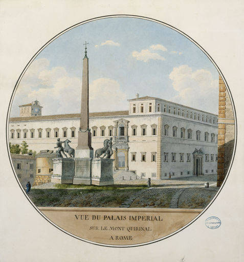 Rom, Pal.del Quirinale / Aquarell 1812 von 
