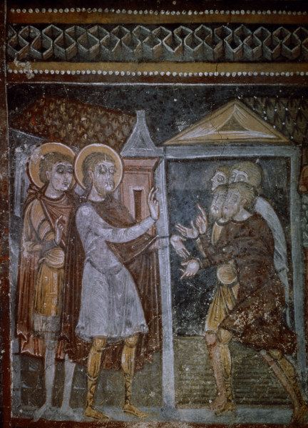 Saint-Savin, Krypta / Wandmalerei von 
