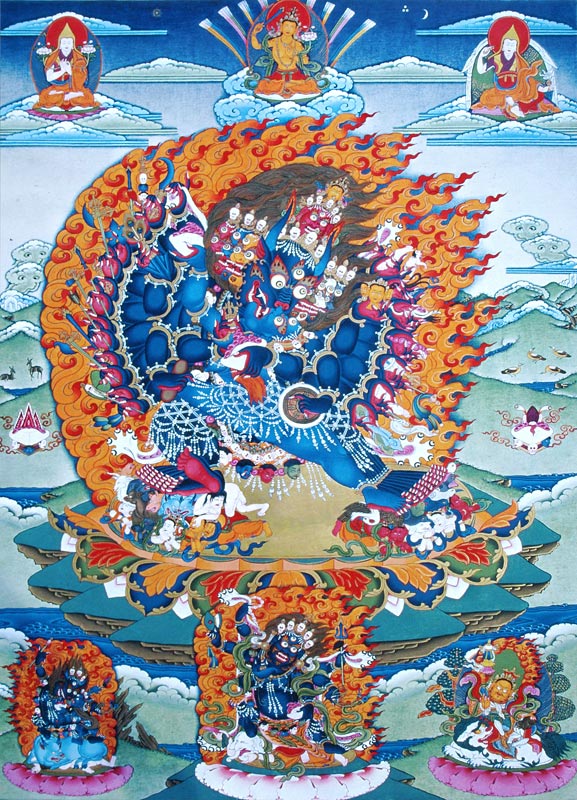 Tangka painted by Tibetan painter von 