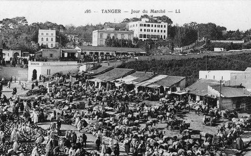 Tanger, Le Grand Sokko / Foto um 1910 von 