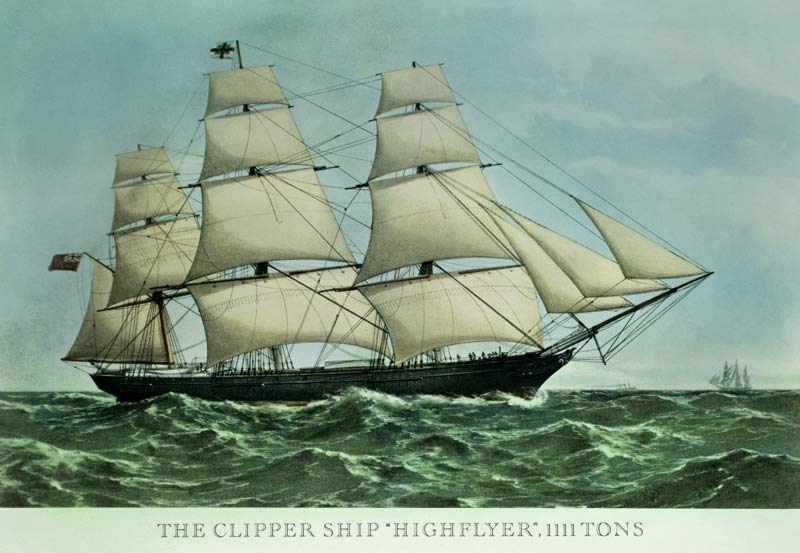 The Clipper ship ''Highflyer'', 1111 tons ; von 