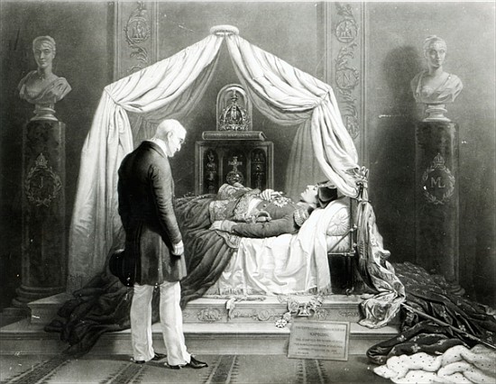 The wax model of the Duke of Wellington gazing at Napoleon von 