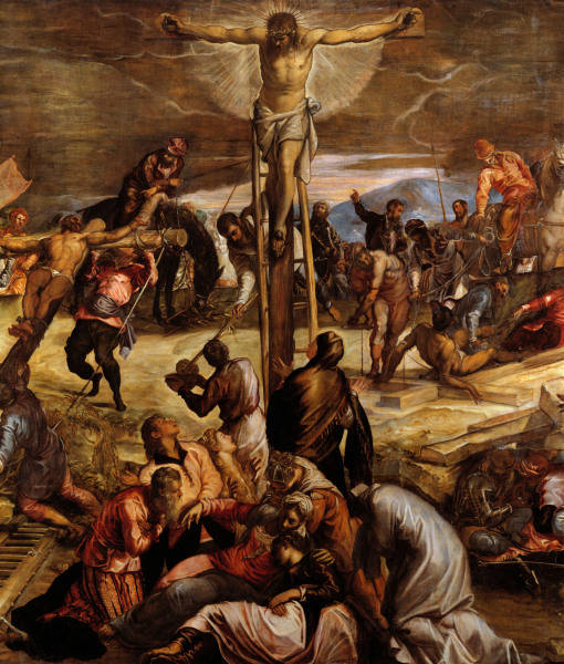 Tintoretto, Kreuzigung, Ausschnitt von 
