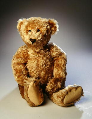 Teddy bear, from America or Europe, c.1906 (angora plush & sawdust stuffing) von 