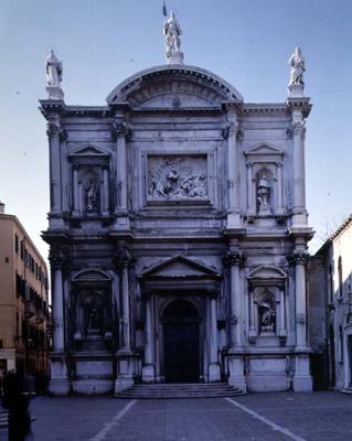 The Facade, designed by Bartolommeo Bon, Sante Lombardo and completed by Scarpagnino (1465/70-1549) von 