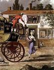 The Royal Mail Delivering to a Post Office, 19th century (colour litho) 03rd-