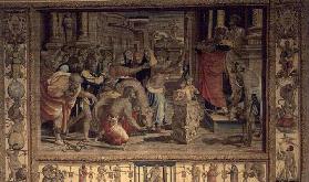 The Sacrifice at Lystra, from the Brussels Tapestries, replicas of Raphael's Vatican series of the A C19th