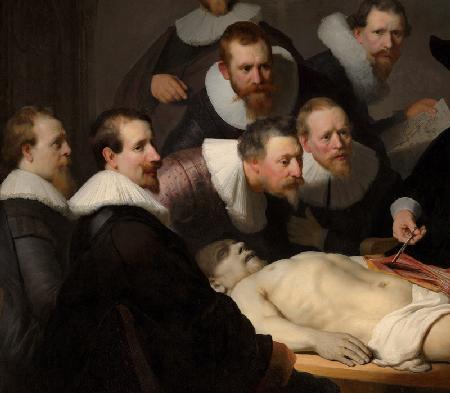 The Anatomy Lesson of Dr. Nicolaes Tulp - detail
 1632