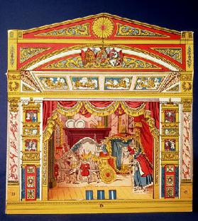 Toy theatre, late 19th century 1865