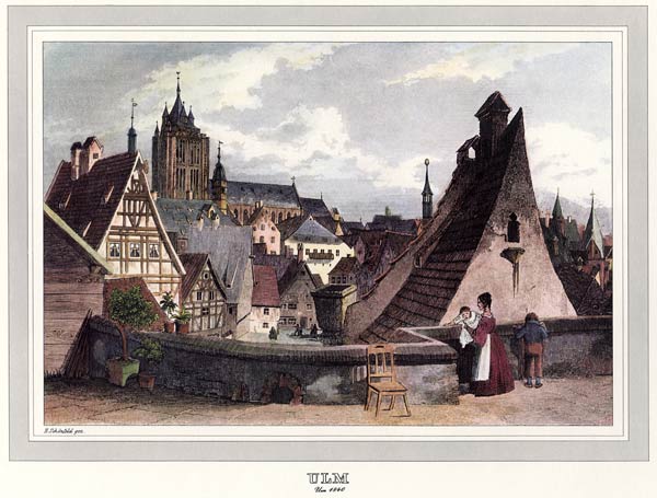 Ulm um 1840 / H. Schönfeld von 