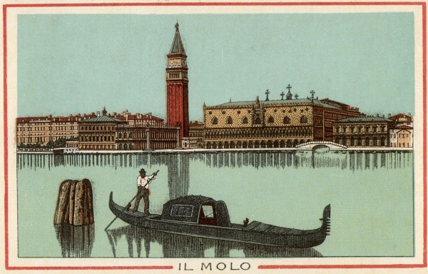 Venedig, Molo mit Dogenpalast von 