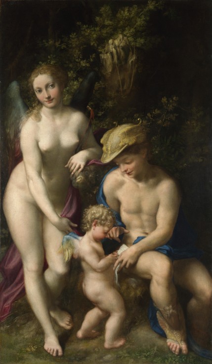 Venus mit Merkur und Cupido (Die Schule der Liebe) von 