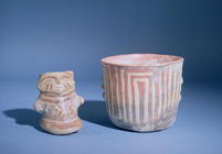 Vessels from Hacilar, Turkey, c.5500-00 BC (painted pottery) 1543