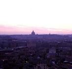 View of Rome from the tower of the 'Camera Turca' (Turkish Room) of the Villa Medici (photo)