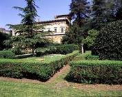 View of the villa from the garden, designed by Baldassarre Peruzzi (1481-1536) 1506 (photo) 19th