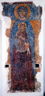 Virgin and Child, 9th-11th century (fresco) von 