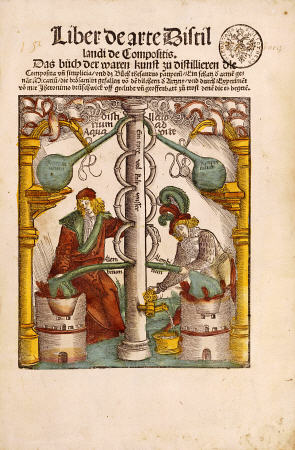 Woodcut Illustration From Grosses Destillierbuch By Hieronymus Brunschwig, 1512 von 