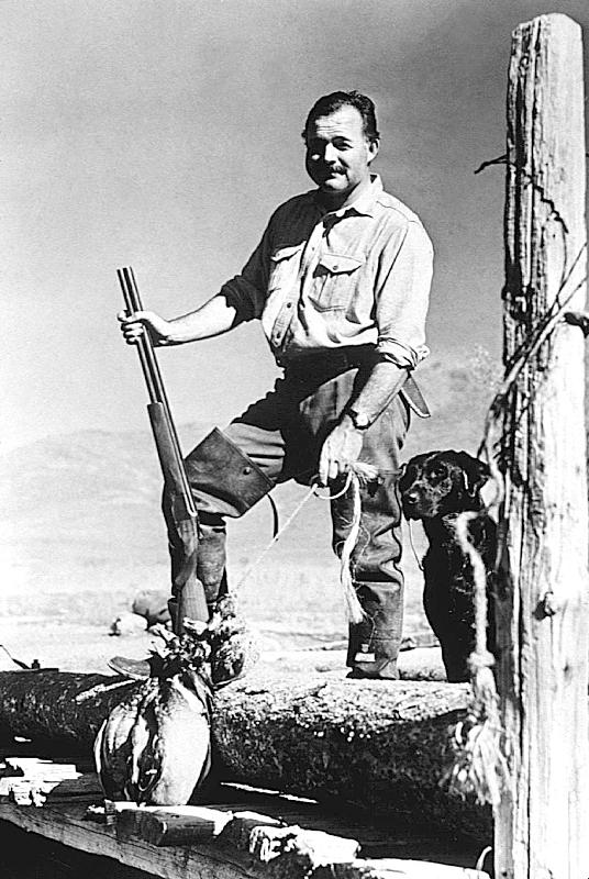 writer Ernest Hemingway in Idaho von 